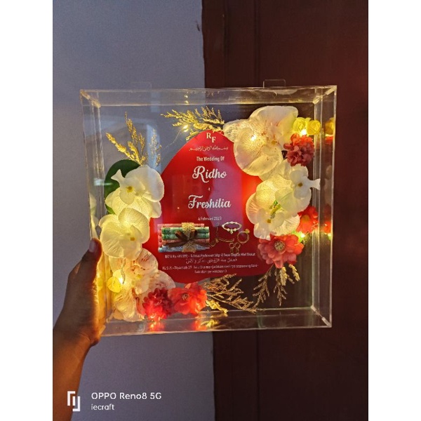 1 HARI JADI Mahar Akrilik Mahar Anggrek Mahar Pernikahan Mahar Transparan Mahar Murah Premium Mahar Unik Mahar Aesthetic