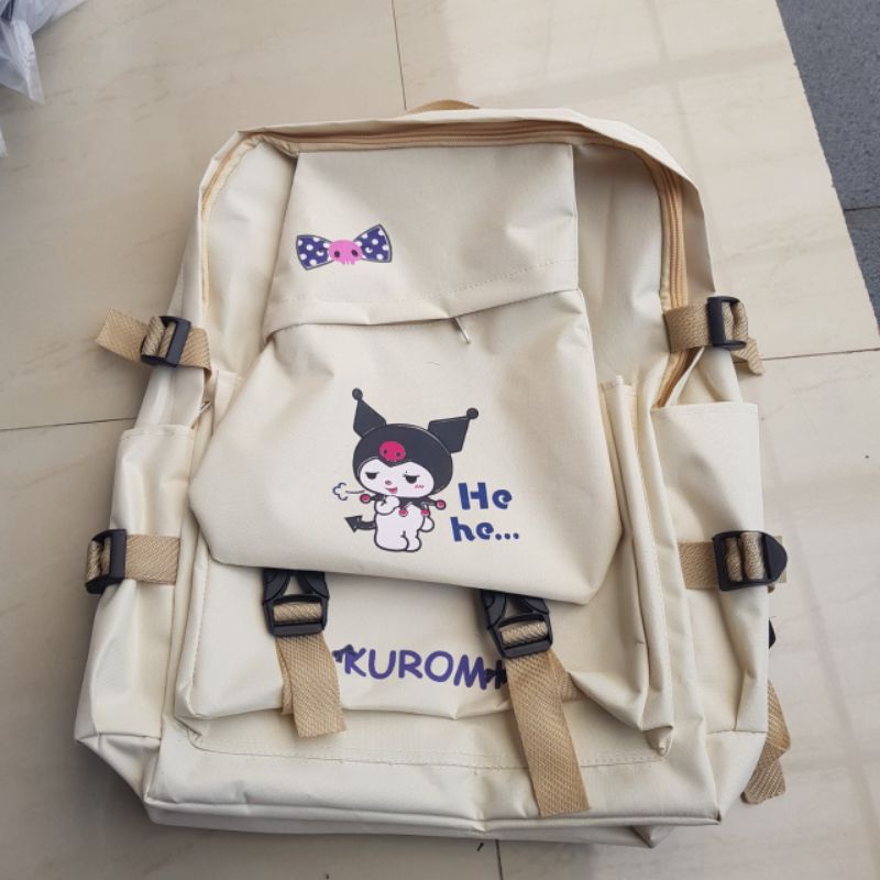 Tas Ransel Anak Canvas Karakter Anime