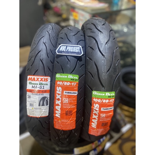 Ban maxxis MAG1 green devil 80/80 90/80 100/80 - 17 ban Tubeless medium compound