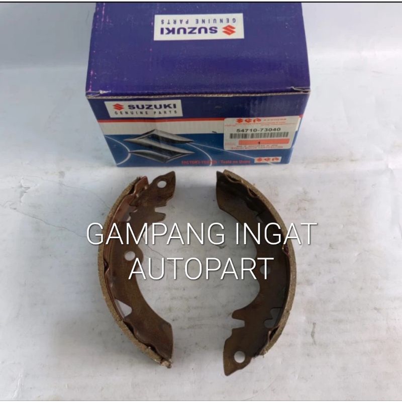 Kampas Rem Tangan Hand Brake Shoe Suzuki Jimmy Katana 1set 2pcs ORI