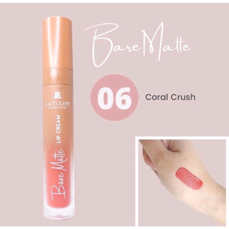 LATULIP BARE MATTE - LIP CREAM LATULIP - LIPSTIK LIP VOLOR &amp; LIP CARE