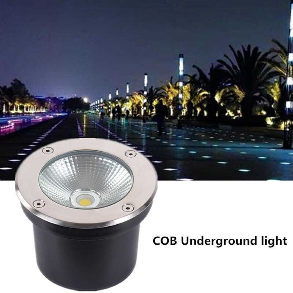 Lampu Tanam Hias LED COB Underground Light Waterproof 3W