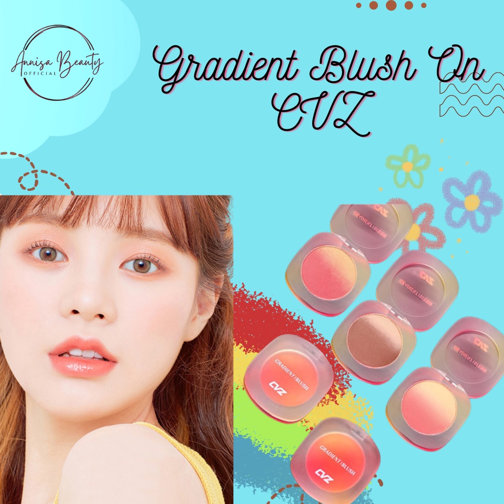 HARGA MURAH!!! REKOMENDASI Gradient Blush On CVZ dengan warna yang cantik/membuat pipi menjadi bersinar