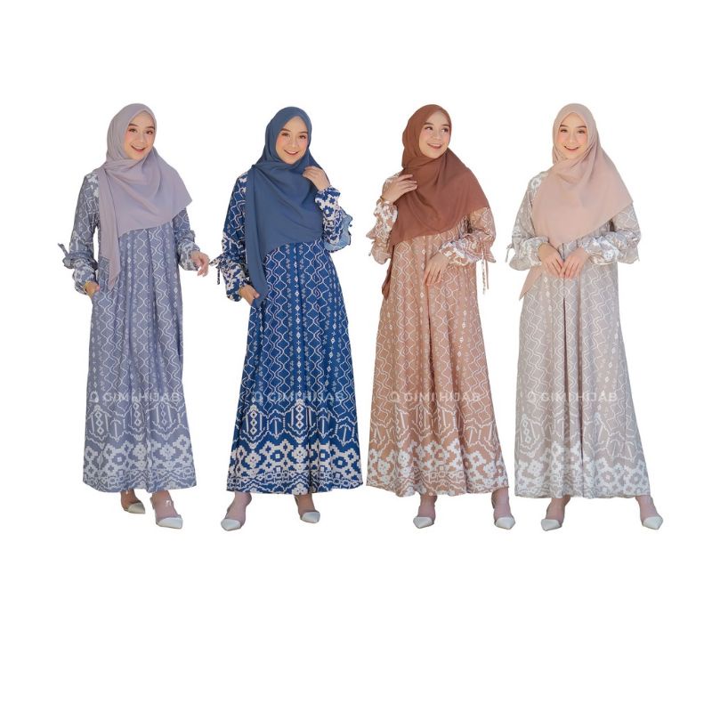 Gamis Muslim Azzura Dress by Gimi Hijab