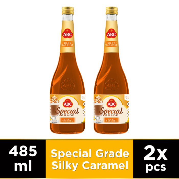 ABC SIRUP SPECIAL GRADE SILKY CARAMEL 485 ML - TWIN PACK