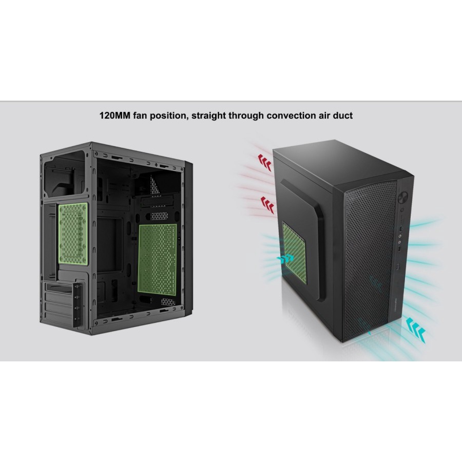 VENOMRX SAIGA + PSU 300Watt / Casing PC / Case