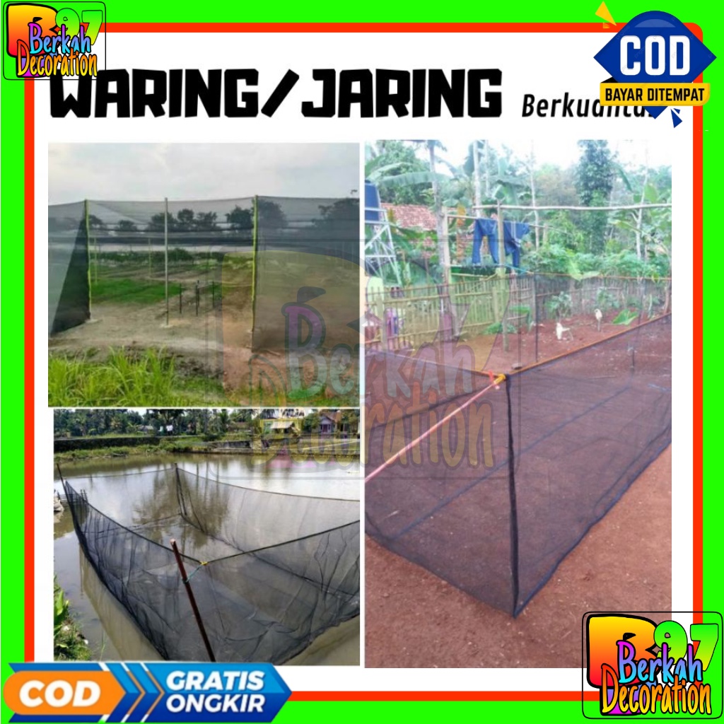 Waring, Jaring pagar ayam, jaring kandang, jaring tanaman, jaring kebun,  Cap JANGKAR MAS, ECERAN