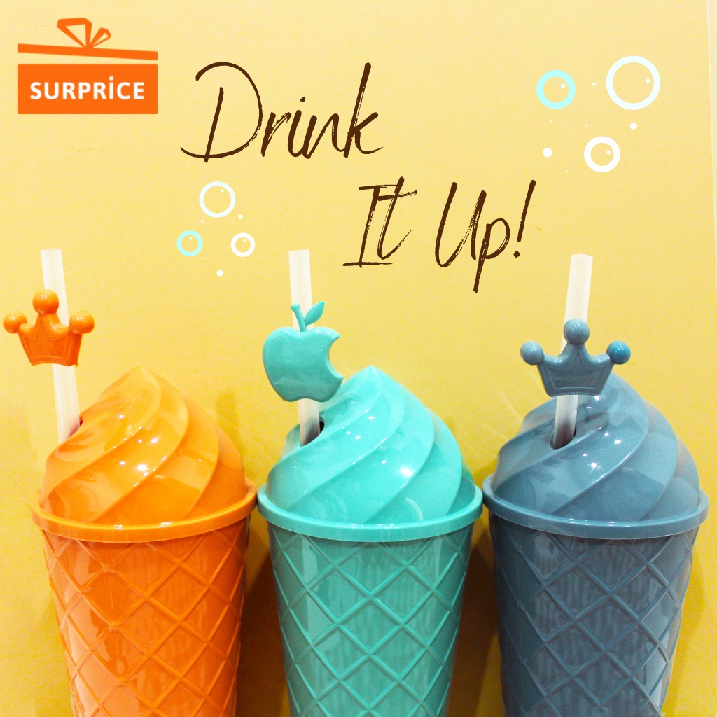 Surprice Botol Minum Motif Lucu / Botol Plastik Lucu / Gelas Lucu Unik / Botol Minum Anak Plastik