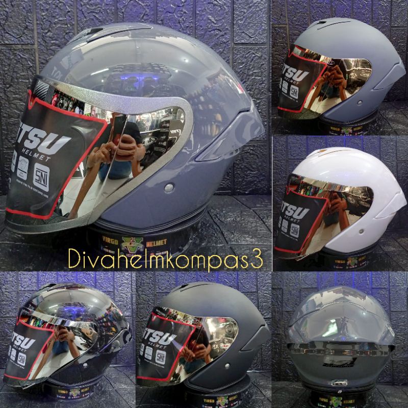 Jitsu Helm Half face JS1 Series Solid Premium|Jitsu JS1 Solid