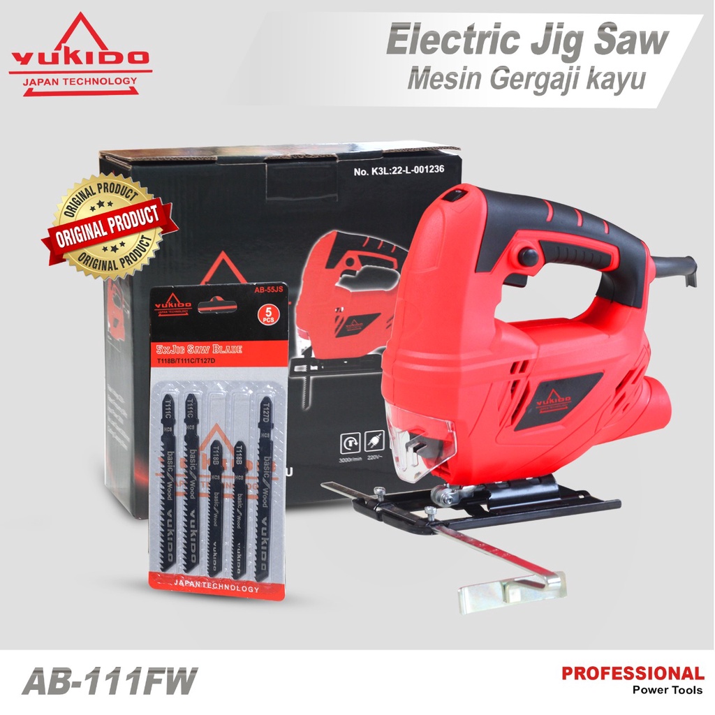 Promo Murah Banget !!! Mesin Jigsaw Gergaji Triplek Potong Kayu Listrik Jig Saw yukido japan