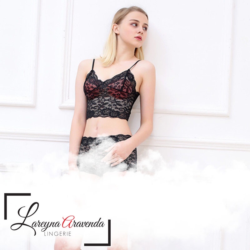 Lareyna Aravenda Set Bra + Celana Dalam Model Full Lace LG141