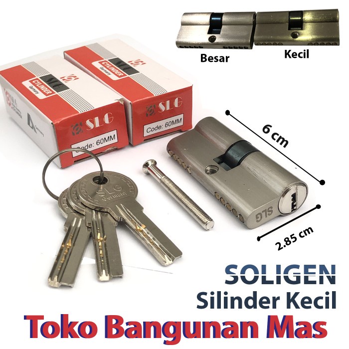 Gagang Silinder Kunci Soligen Kecil Silinder Soligen 60 Ml Kunci Computer