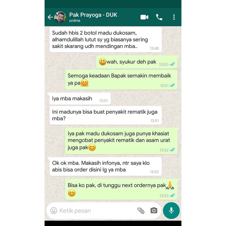 MADU HERBAL ASLI DUKOSAM ATASI SAKIT NYERI LINU KEBAS PEGAL LEHER BETIS PUNGGUNG JARI
