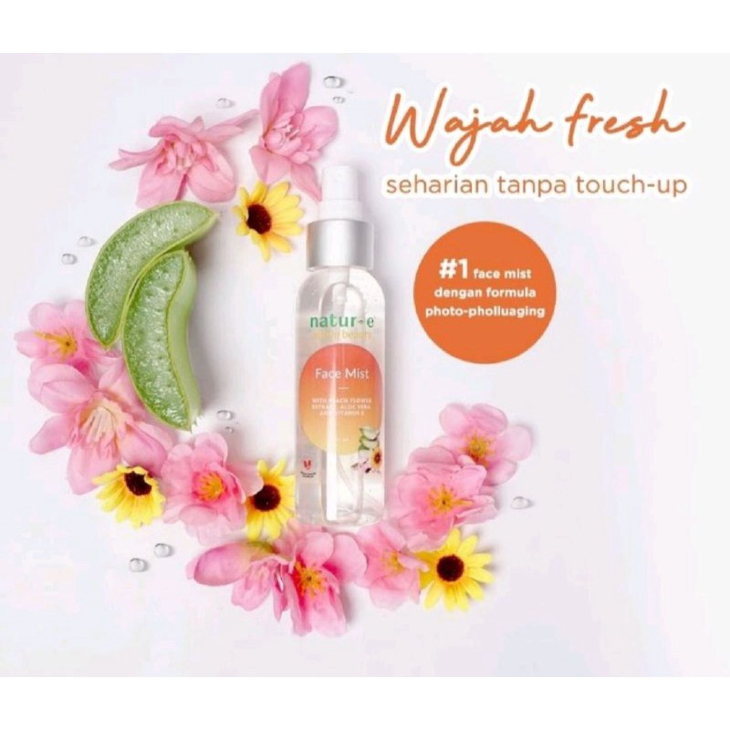 FACE MIST NATUR E / SETTING SPRAY / MAKE UP WAJAH / NATUR-E FACE MIST