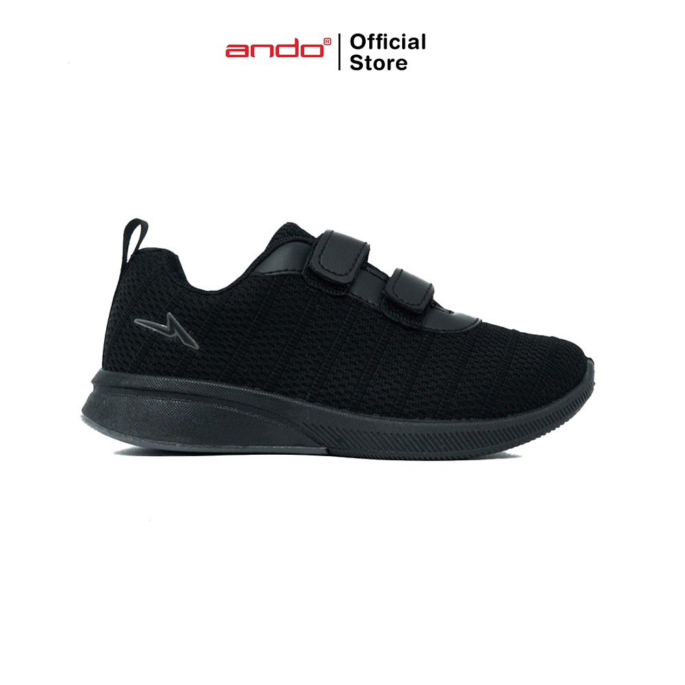 Ando Official Sepatu Sneakers Saga V Anak - Hitam/Hitam