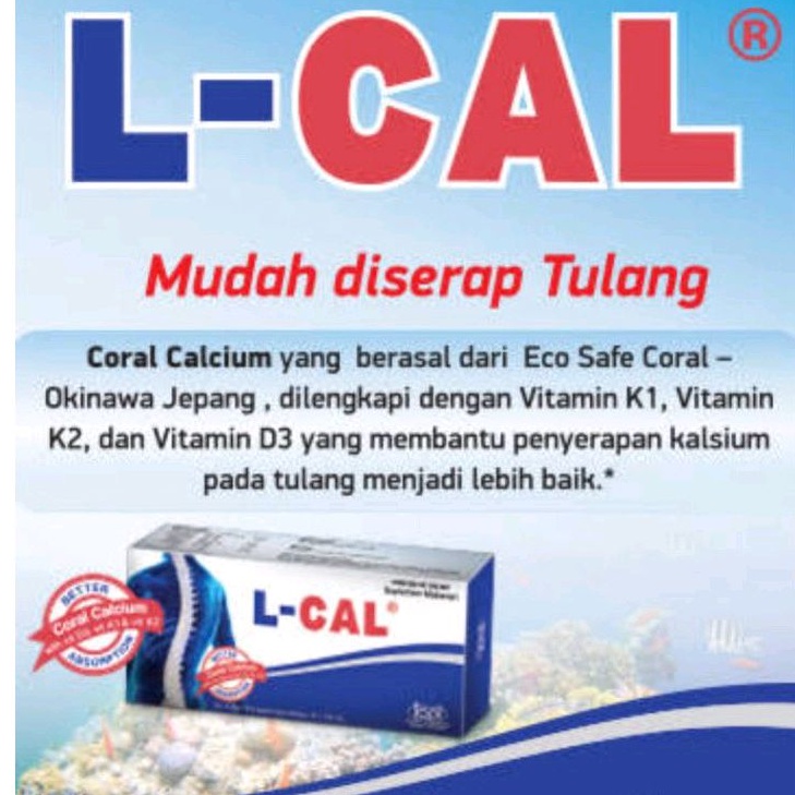 L CAL Japan Calcium dengan Vitamin D3K2 Zinc