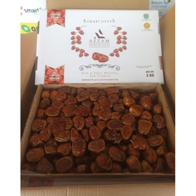 

Kurma Sukari Azzam Premium Organik 3kg | Kurma Sukari Kurma Raja
