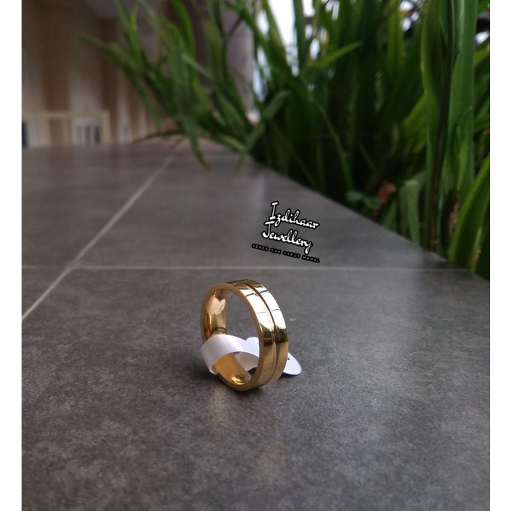 Cincin Emas Polos Unisex / Tunangan / Couple