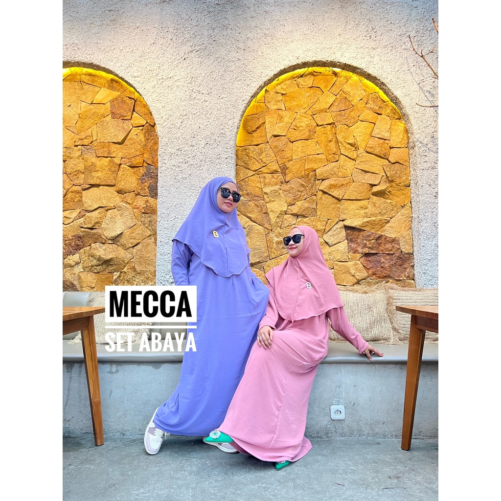 Abaya set khimar cringkle airflow termurah