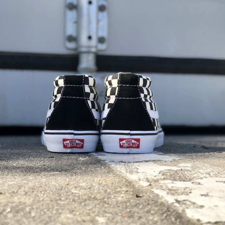 VANS SK8-MID REISSUE CHECKERBOARD BLACK/WHITE ORIGINAL 100%