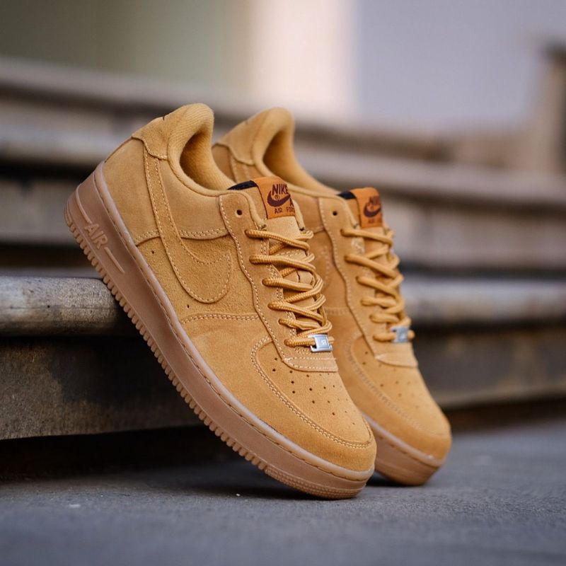 Sepatu Air Force 1 Low Flax Gum Original Premium Quality BNIB Full Tag