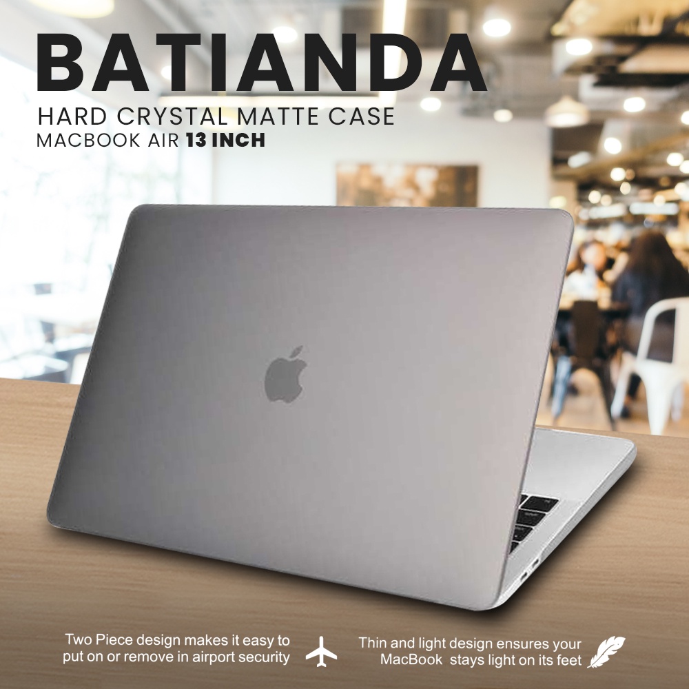 Hard Crystal Matte Case Macbook Air 13 Inch A1932 A2179 A2337 - 7RIM03GY Gray