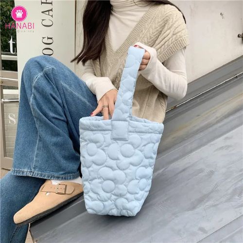 HANABI-tas handbag tas import VIA BAG tas wanita bordir bunga tas tangan tas jalanjalan