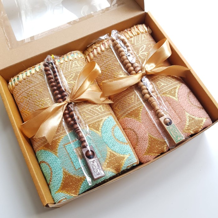 Sajadah (BCRTG2) PAKET KADO PERNIKAHAN SAJADAH COUPLE TURKI HADIAH WEDDING - ar1 tosca pink(J2D9) Sa