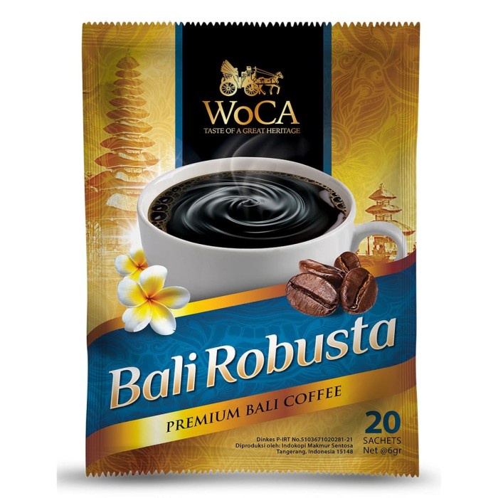 

Kopi-Bubuk- Woca Kopi Bali Robusta 20 Sachets -Bubuk-Kopi