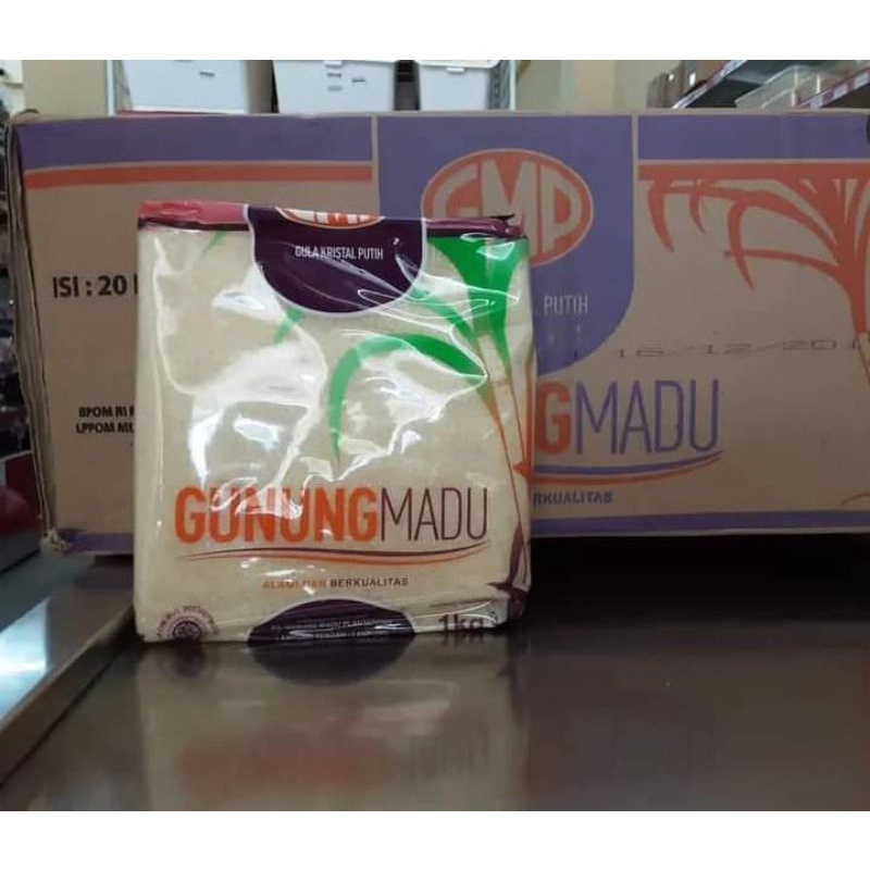 

GMP Gula Kristal Putih Gunung Madu 1 Karton / Dus / Box 20 x 1 kg