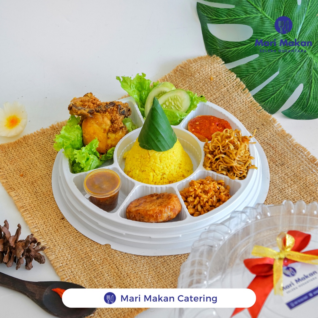 Tumpeng Mini Nasi Kuning / Mika bulat