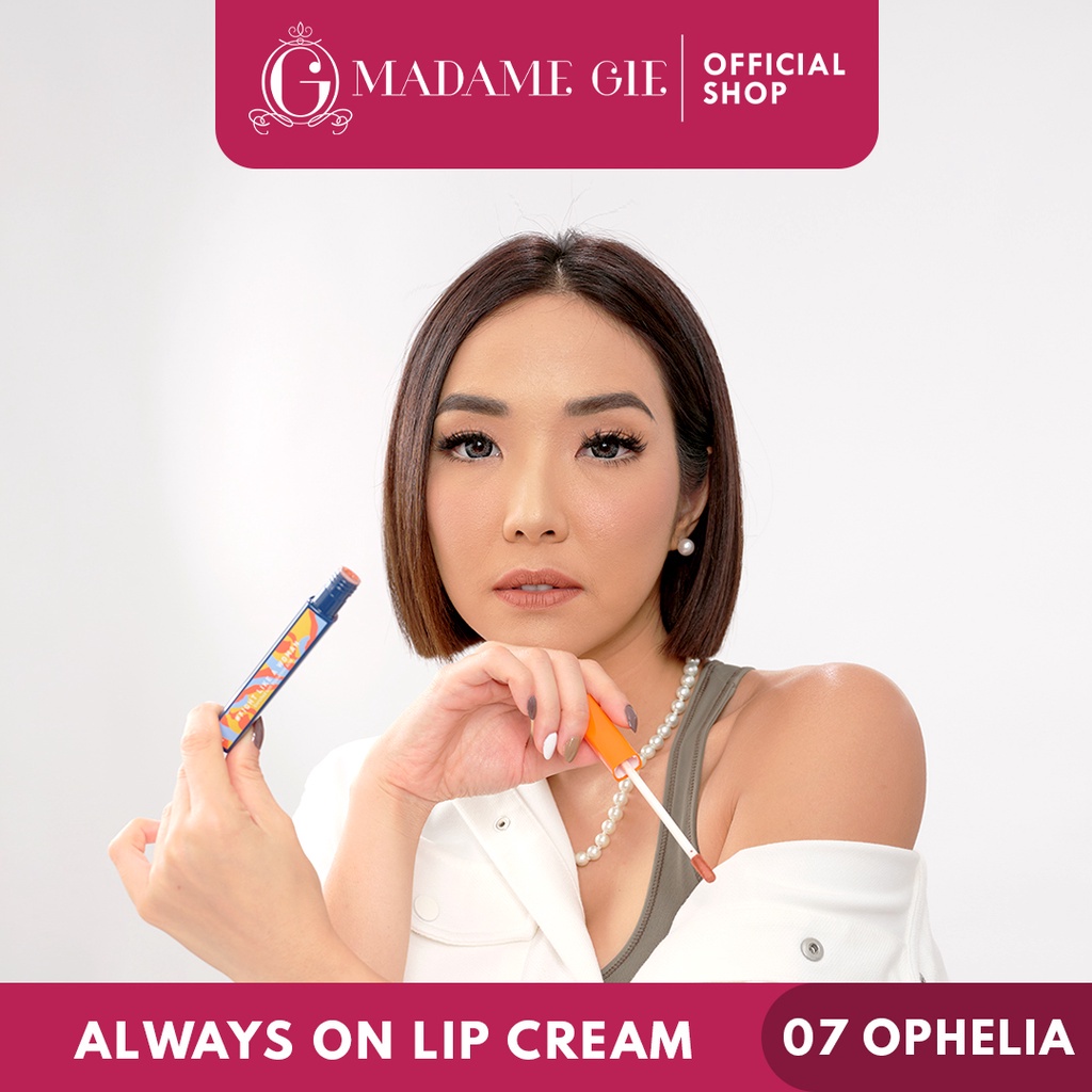 Madame Gie Always On - MakeUp Lip Cream Lipstick Original BPOM