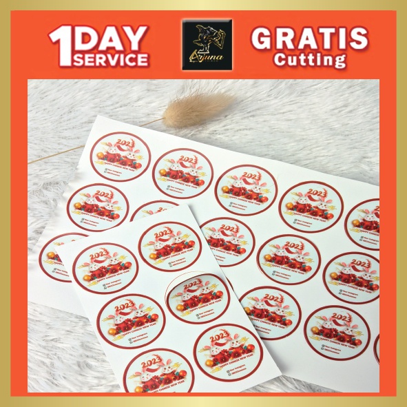 

Stiker Label Imlek Ucapan Selamat Tahun Baru Sticker Imlek Custom Bulat