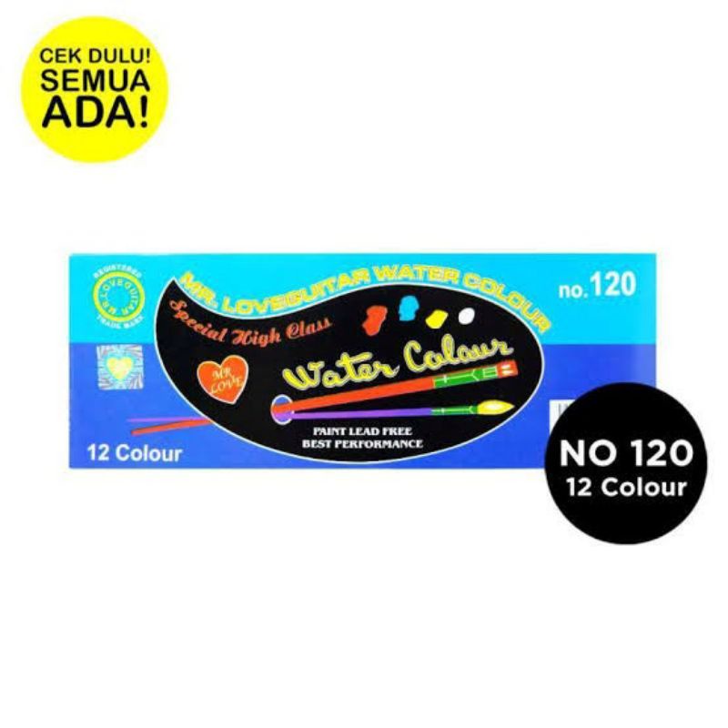 

Cat Air Mr. Love Guitar 12 Warna No. 120 Original / Cat Air Murah / Water Colour