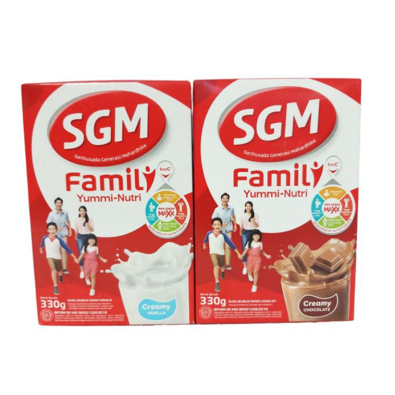 SGM Susu Family Yummi Nutri Creamy Vanila / Cokelat 690gr Susu Sgm Keluarga