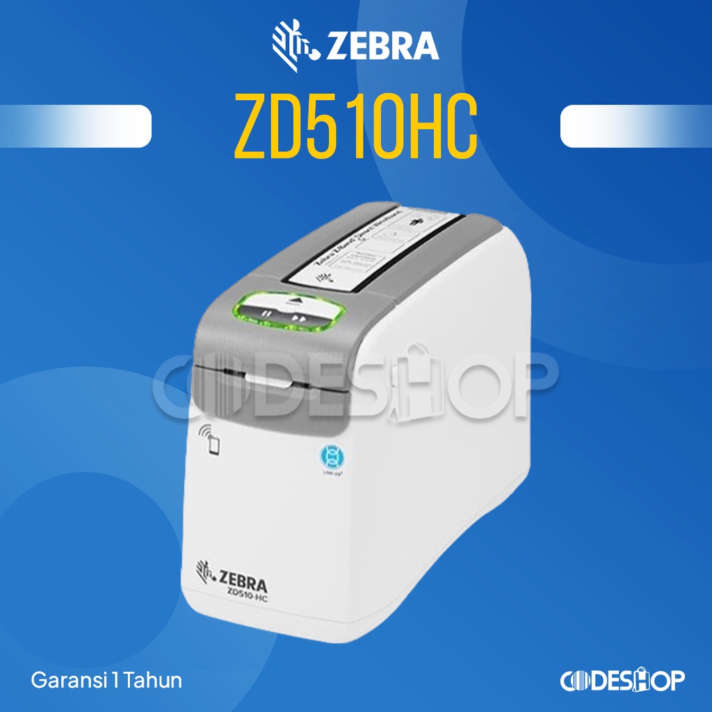 Printer Label Zebra ZD510HC Cetak Direct Thermal 300 DPI