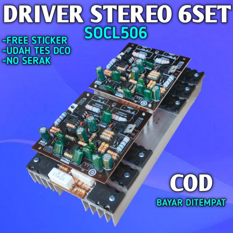 SOCL506 PLUS TRANSISTOR FINAL 6 SET STEREO SIAP PAKAI