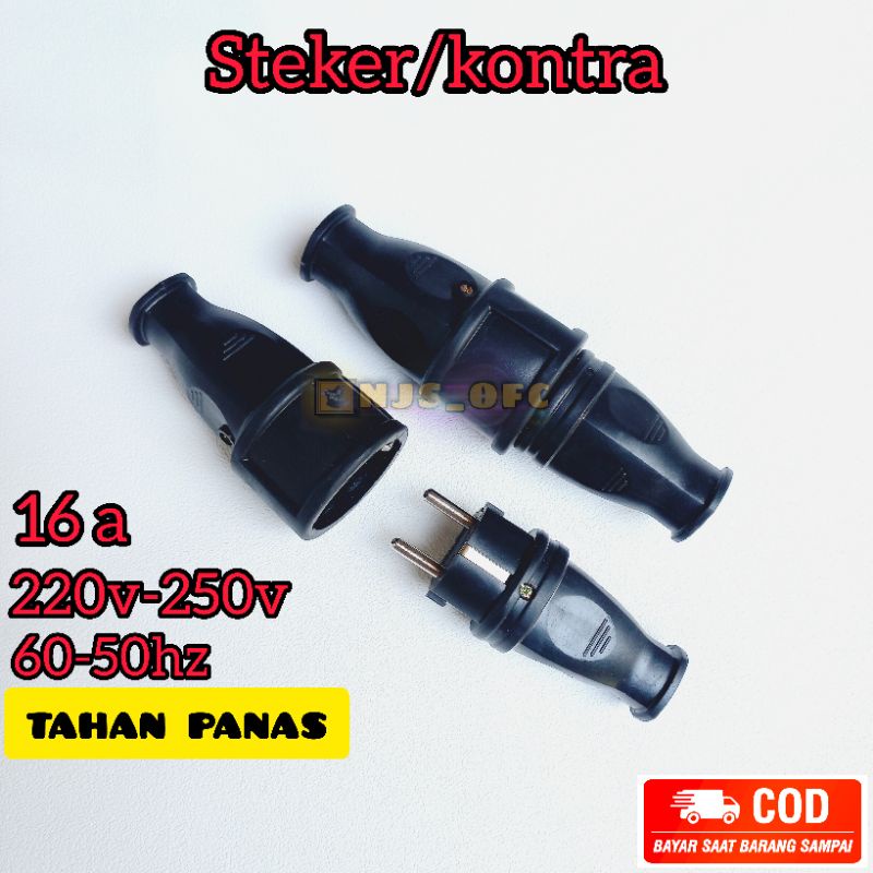 Str138a.b Steker Kontra Listrik karet 220v-250v