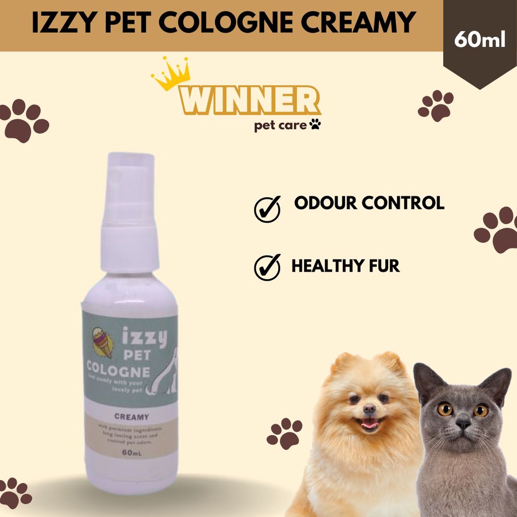 Izzy Pet Cologne Kucing Anjing Wangi Creamy 60ml