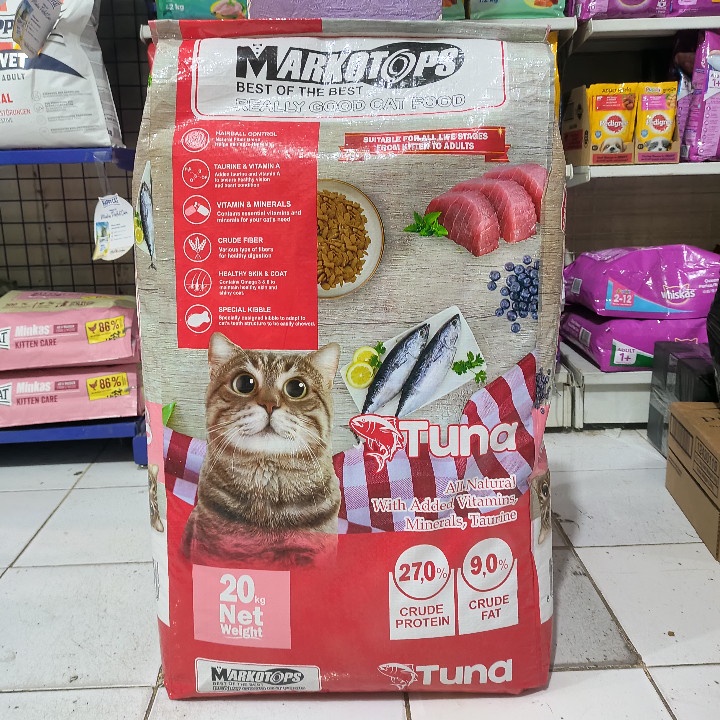 EXPEDISI Makanan Kucing Markotops Tuna All Stages Kemasan 20KG