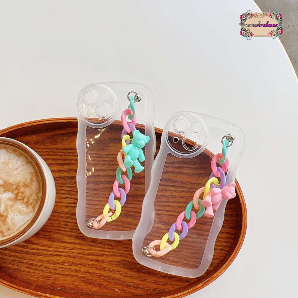 GC01 SOFTCASE GELOMBANG WAVE CLEAR RANTAI FOR OPPO A71 A74 A95 A8 A31 A83 F1S A59 F5 F5 YOUTH F7 F7 PRO F11 F11 PRO RENO 4 4F 5 5F A94 6 7 8 7Z A96 SB4709