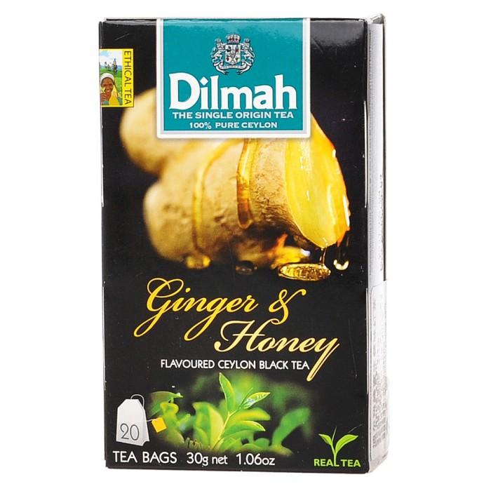 

Dilmah Tea Ginger & Honey Tea 20's Tag Tbag - Teh Celup