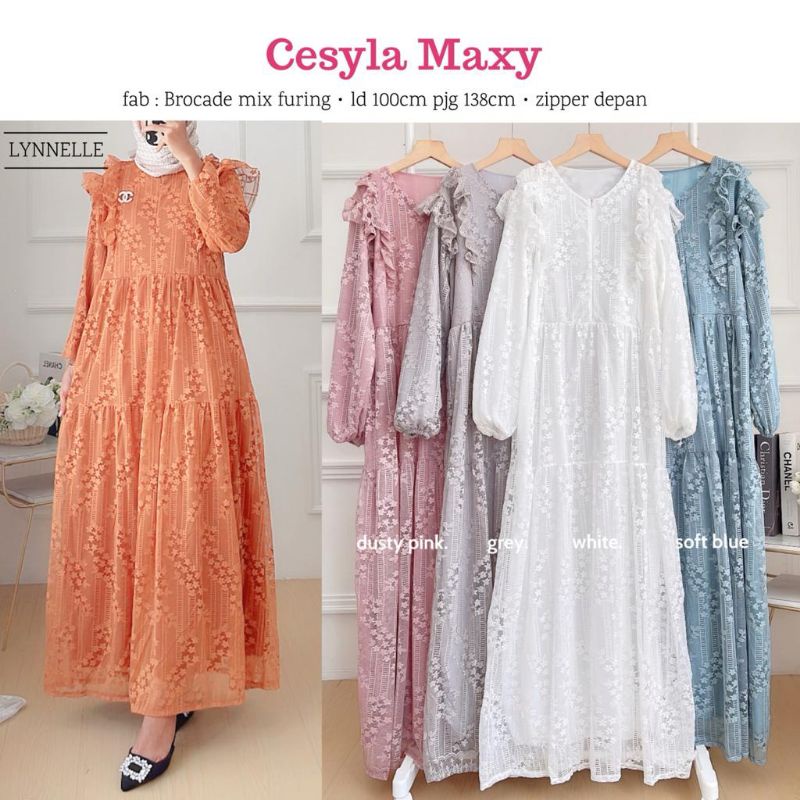 CESYLA MAXY BY LYNNELLE / DRESS BROKAT IMPORT