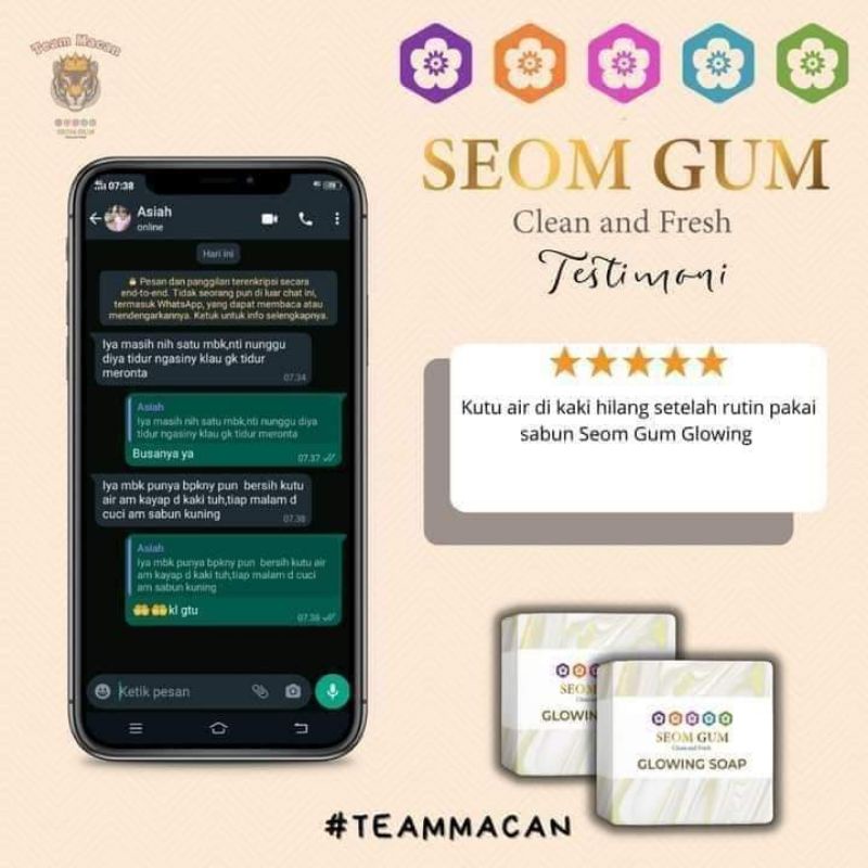 ❤️ SEOM GUM ❤️ SABUN SEOM GUM GLOWING SOAP ORIGINAL | SEOM GUM FEMININE SOAP BPOM Pemutih Wajah Alami Original Kecantikan Wajah Glowing - Keluarga id