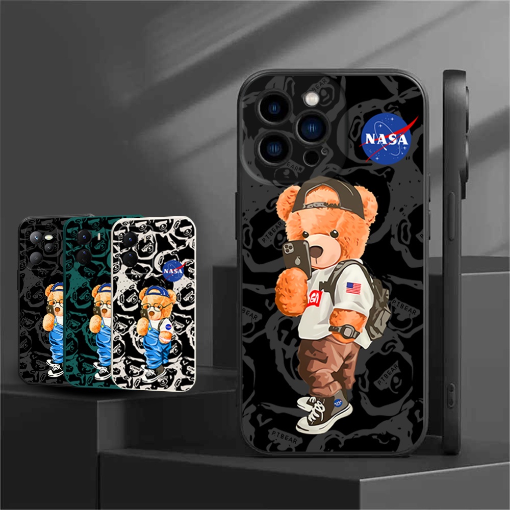 IPHONE Case Kompatibel Untuk Iphone14 Pro Max IPhone13 11 IPhone12 6 6S 7 8 Plus SE 2020 Kartun Astronot Muppet Beruang Silikon Lembut Casing Ponsel Cover