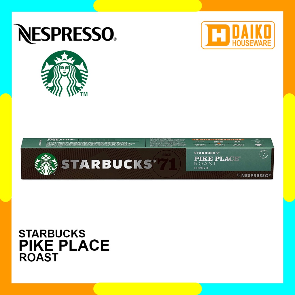 Starbucks Capsule By Nespresso Pike Place Coffee Capsules Original