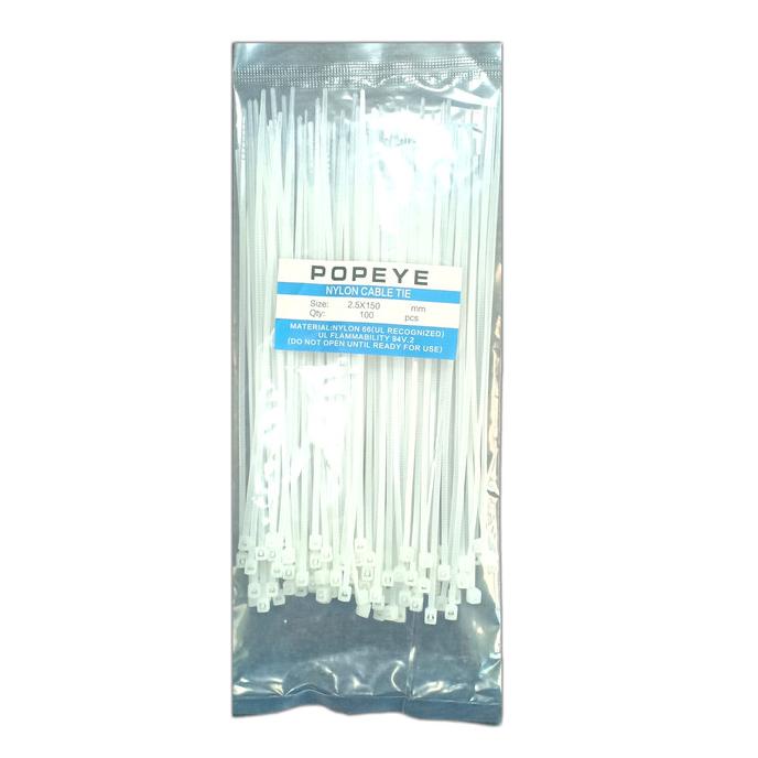 

POPEYE kabel ties putih nylon 100 pc strap tali ikat serbaguna kiansejahtera8 Ayo Beli