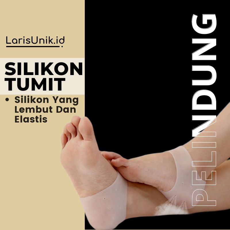 Pelindung Tumit Anti Lecet Silikon Pelindung Kaki Penghalus Tumit Kasar Pecah Silicon Premium