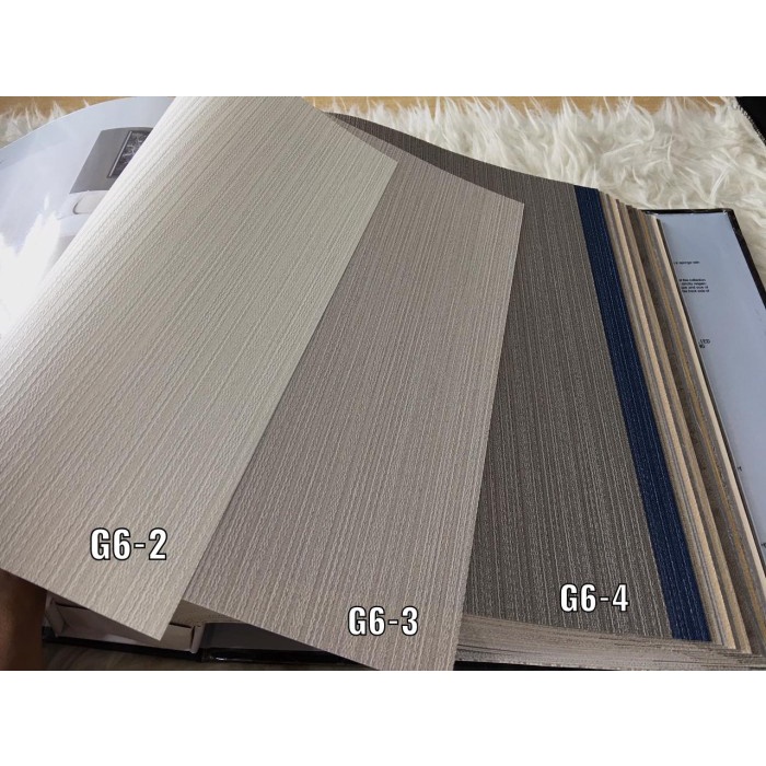 Wallpaper Wallpaper Dinding Polos Serat Tekstur Kain Garis Harrington Legacy