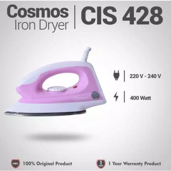 COSMOS SETRIKA CIS 428 / CIS-428 / CIS428 (400W) GARANSI RESMI